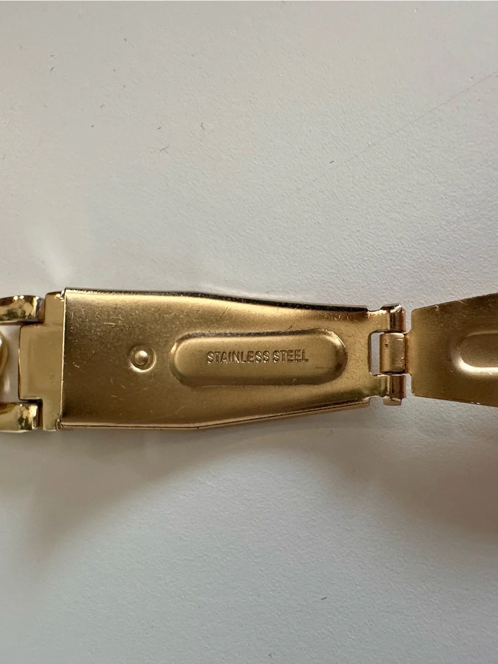 Gold Chain-Link Watch Band for Women